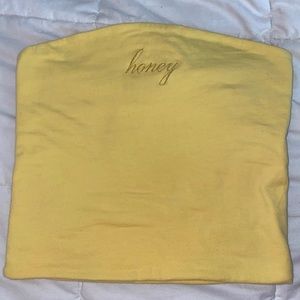 *SOLD*Yellow “honey” tube top from brandy
